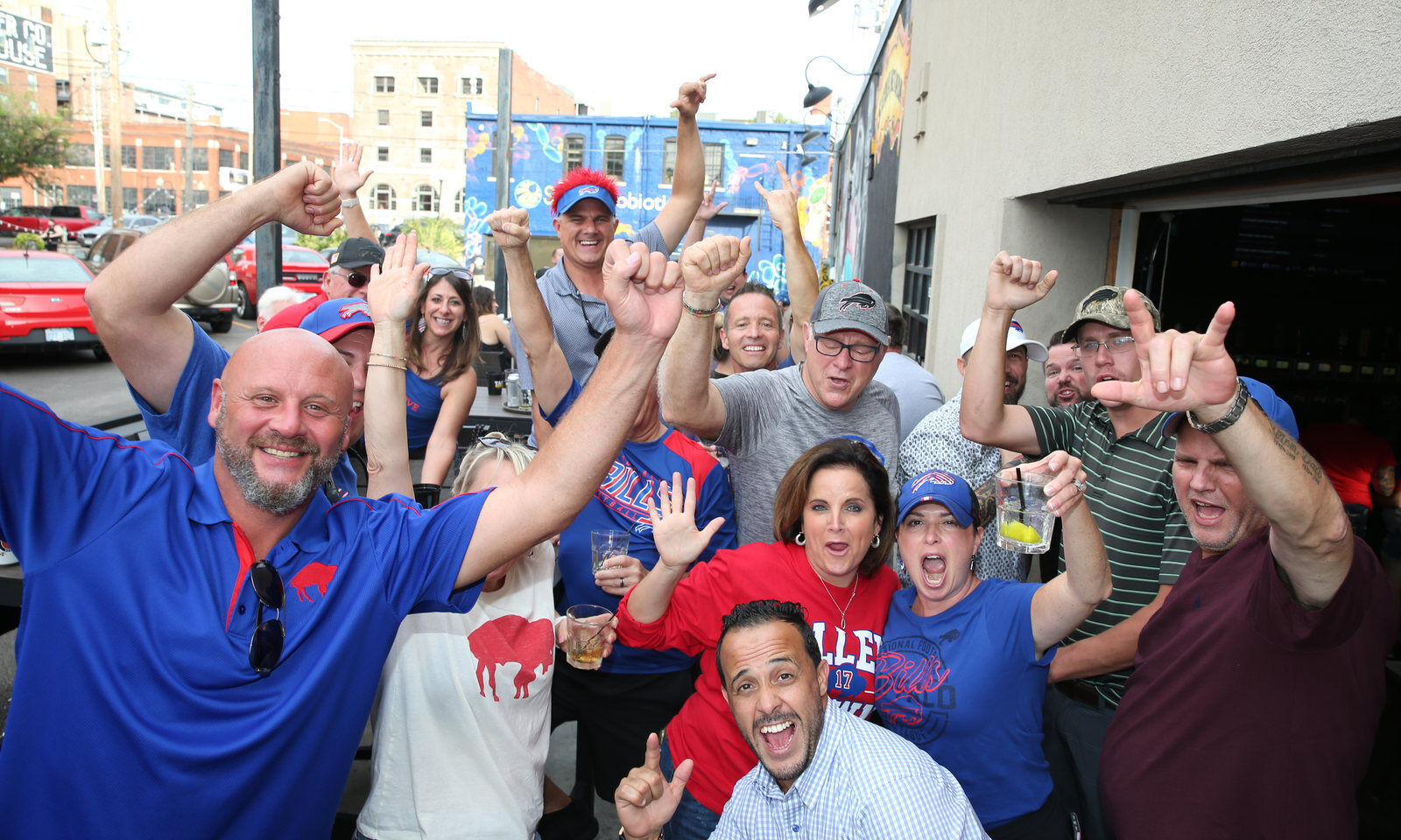 Buffalo Bills backers took over the the Taps on Main Bar